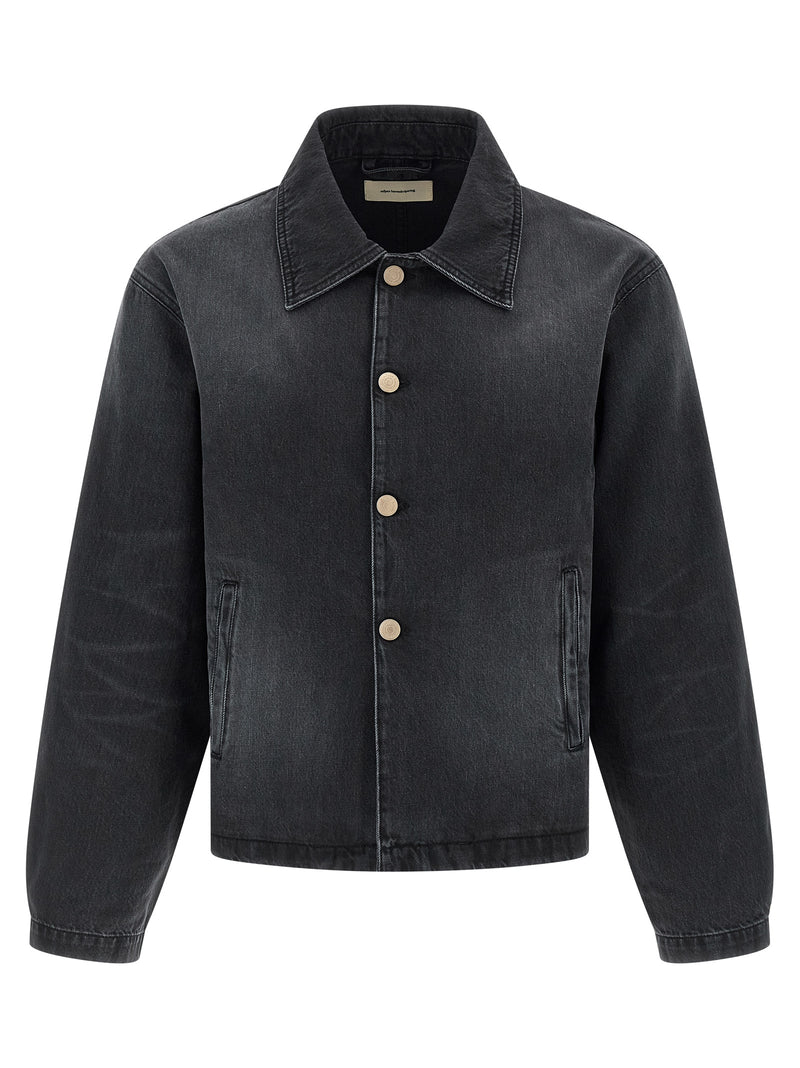 Veste en jean en coton biologique noir MFPEN