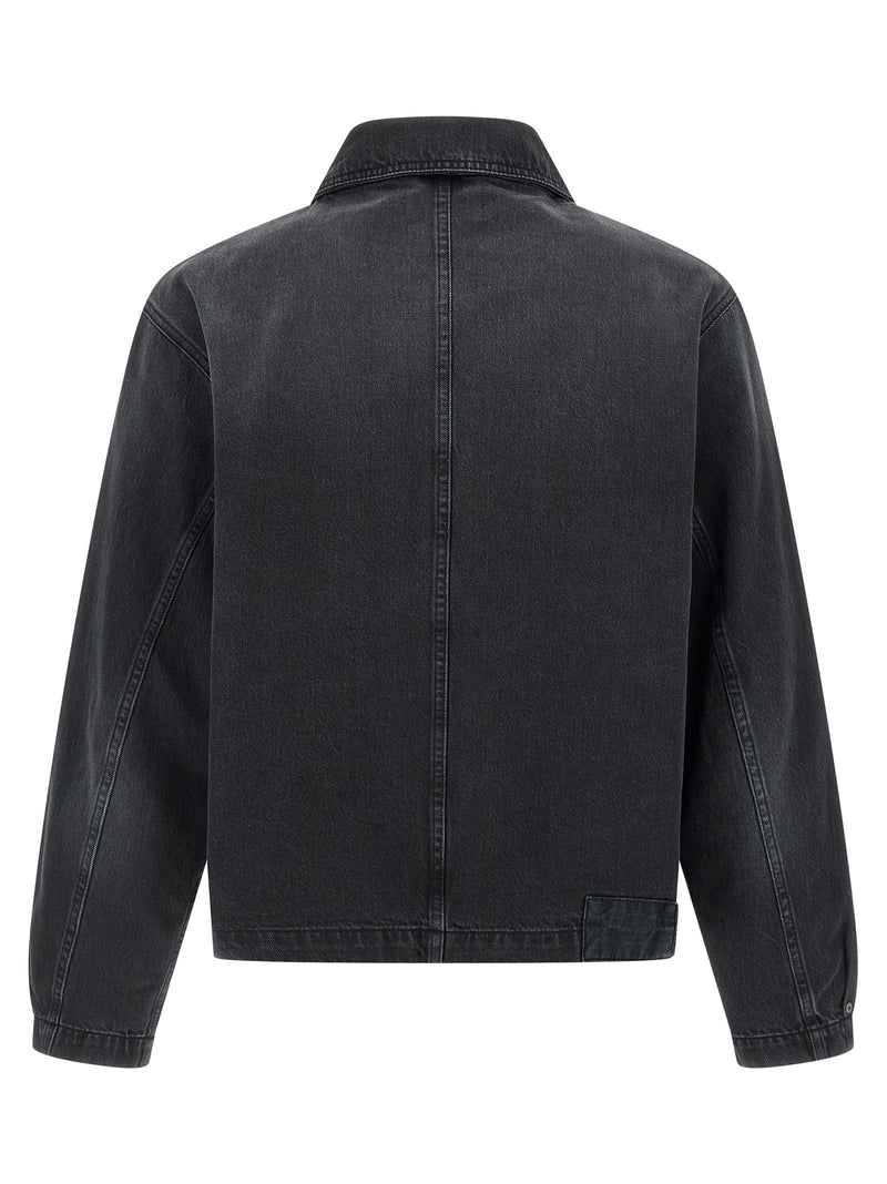 Veste en jean en coton biologique noir MFPEN