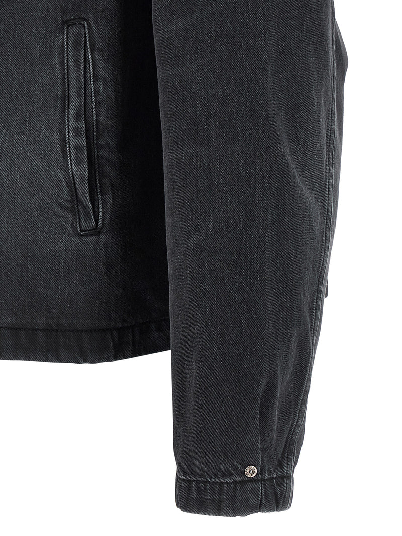 Veste en jean en coton biologique noir MFPEN
