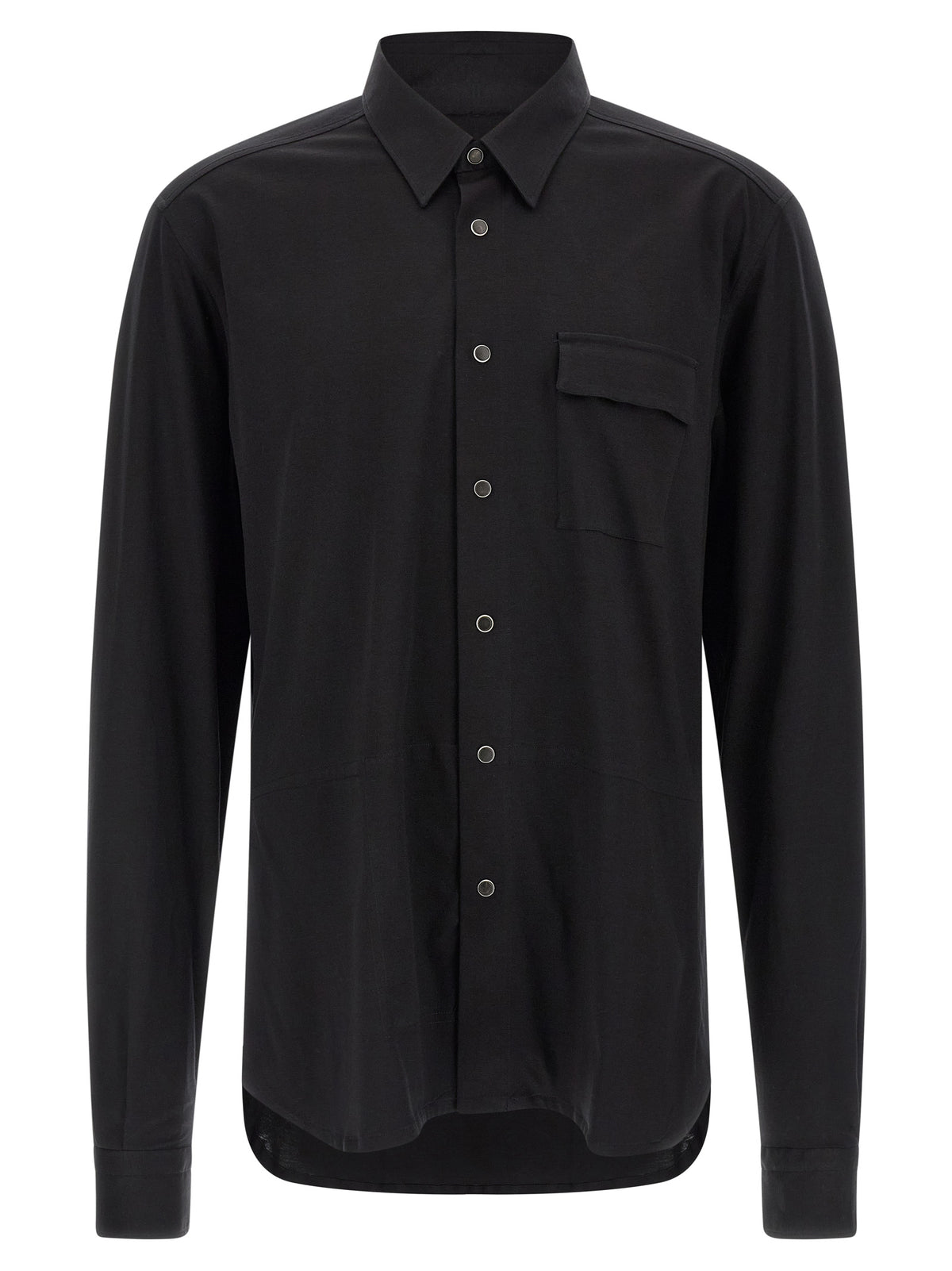 Chemisier en coton noir Kiton