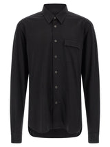 Chemisier en coton noir Kiton