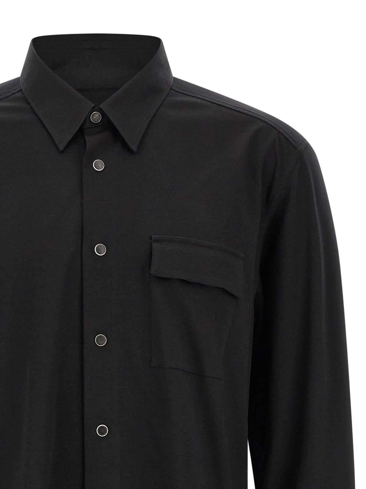 Chemisier en coton noir Kiton