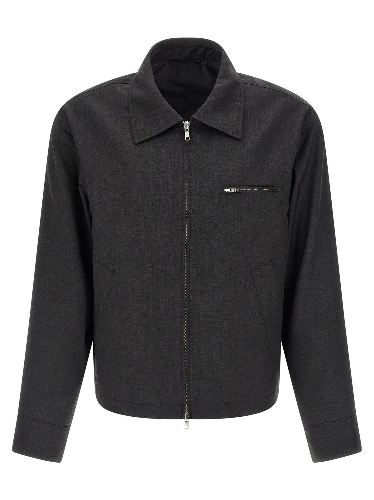 MFPEN Gray Wool Full-Length Jacket - Stylish & Comfortable