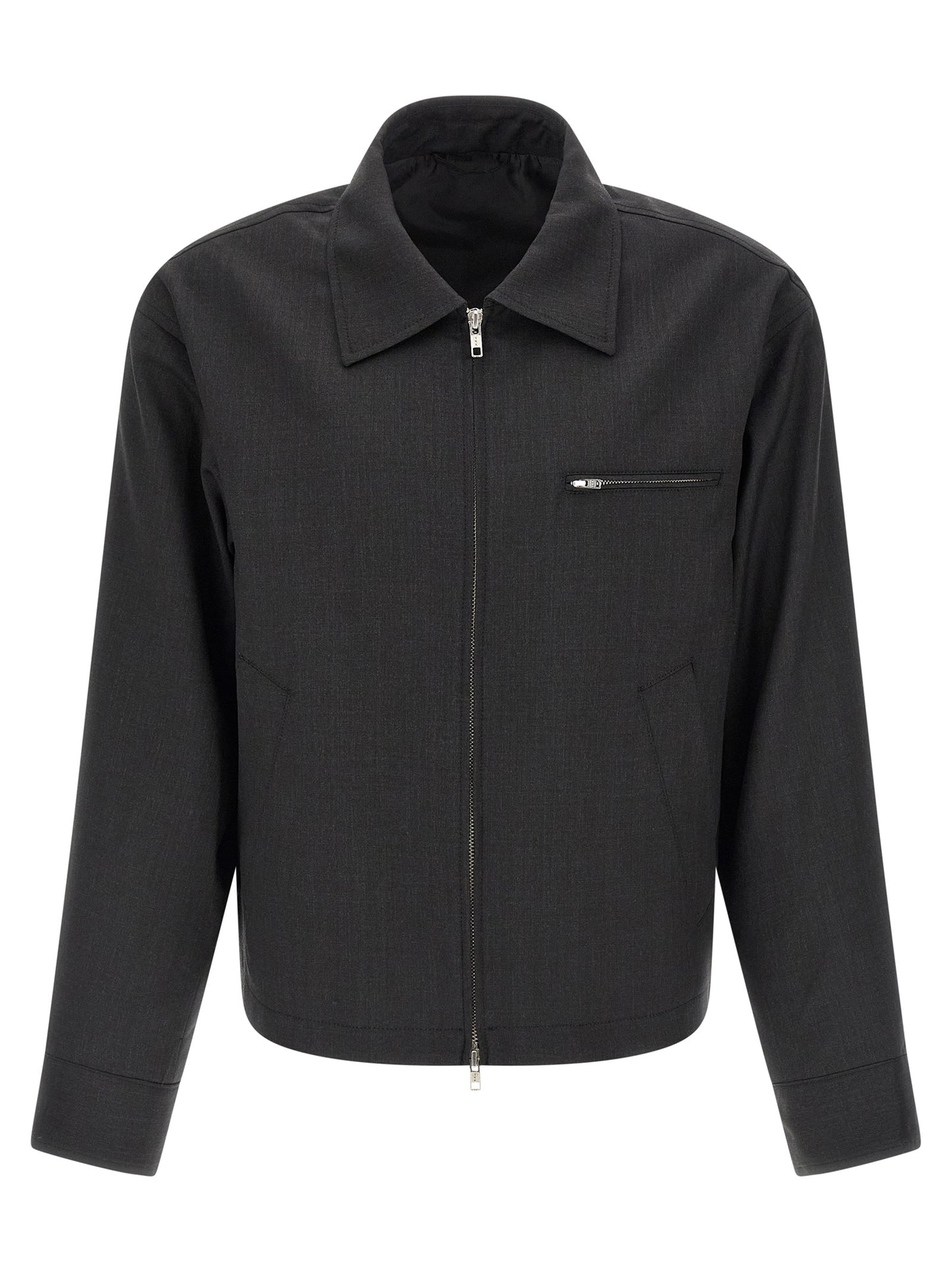 MFPEN Gray Wool Full-Length Jacket
