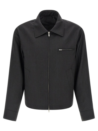MFPEN Gray Wool Full-Length Jacket