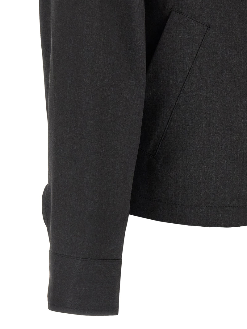 MFPEN Gray Wool Postal Full-Length Jacket for Men
