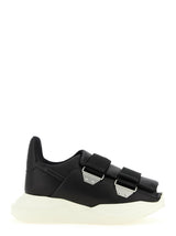 Rick Owens Burritogeth Black Calfskin Athletic Sneakers