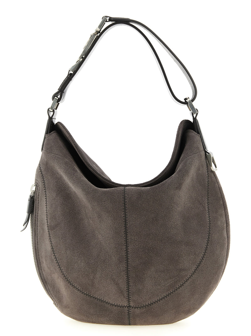 Lemaire Gray Calfskin Shoulder Bag - Quiver Clip Design