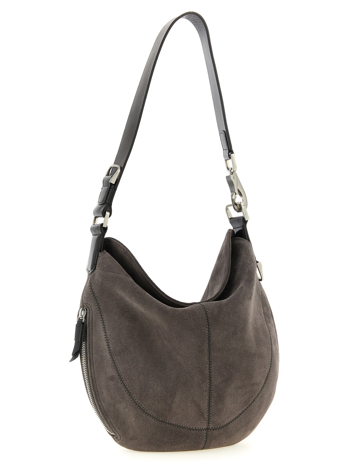 Lemaire Gray Calfskin Shoulder Bag - Quiver Clip Model