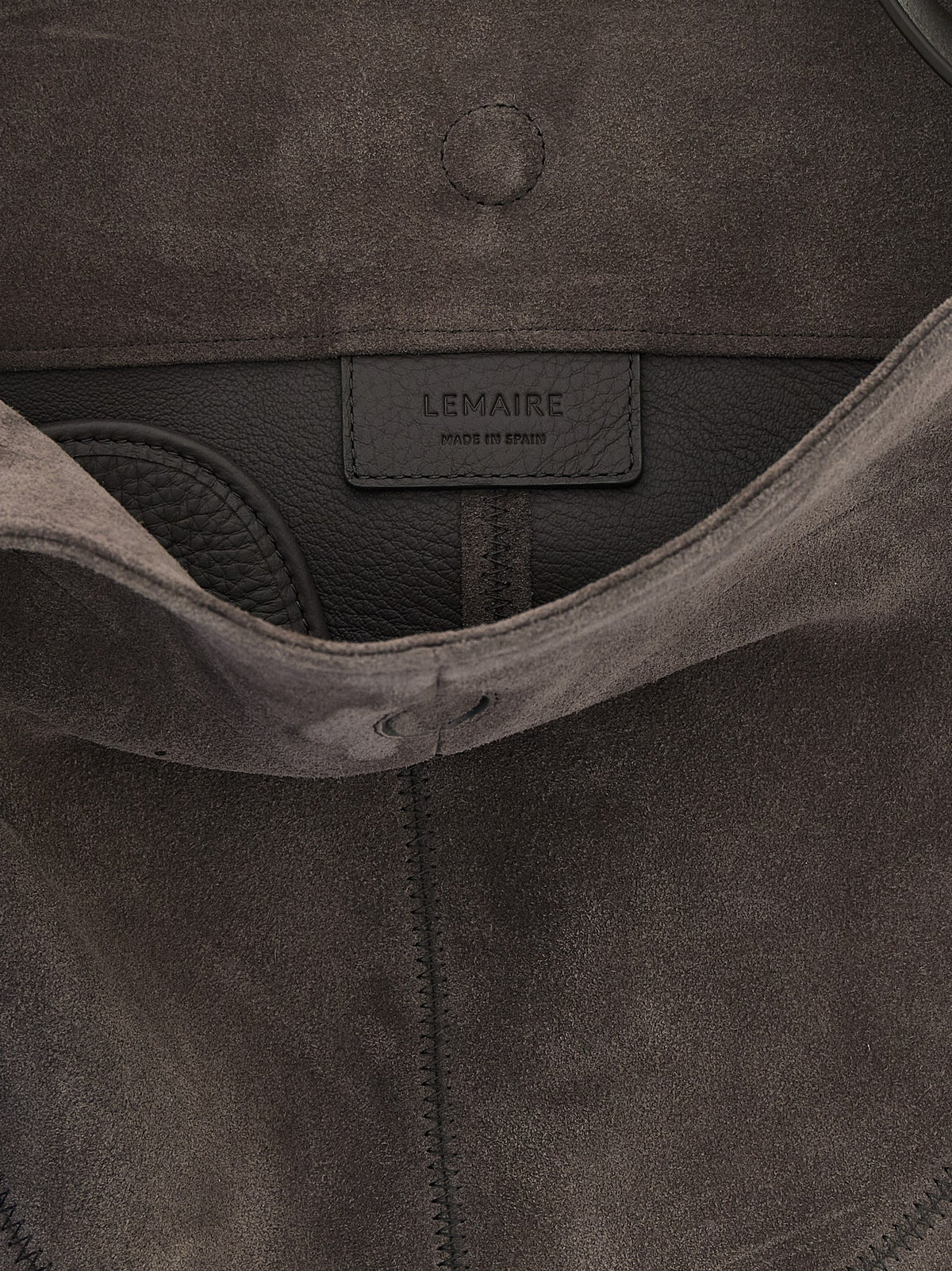 Lemaire Gray Calfskin Shoulder Bag - Quiver Clip Model