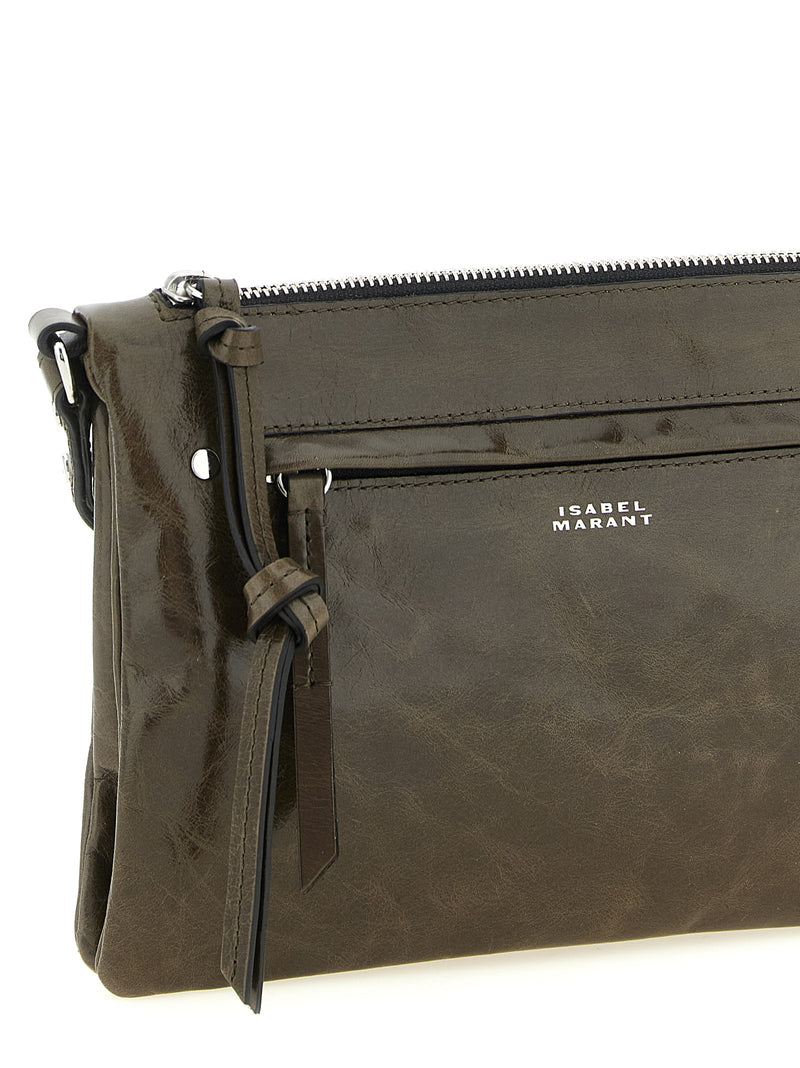 Isabel Marant Winna Duo Bicolor Calfskin Crossbody Bag