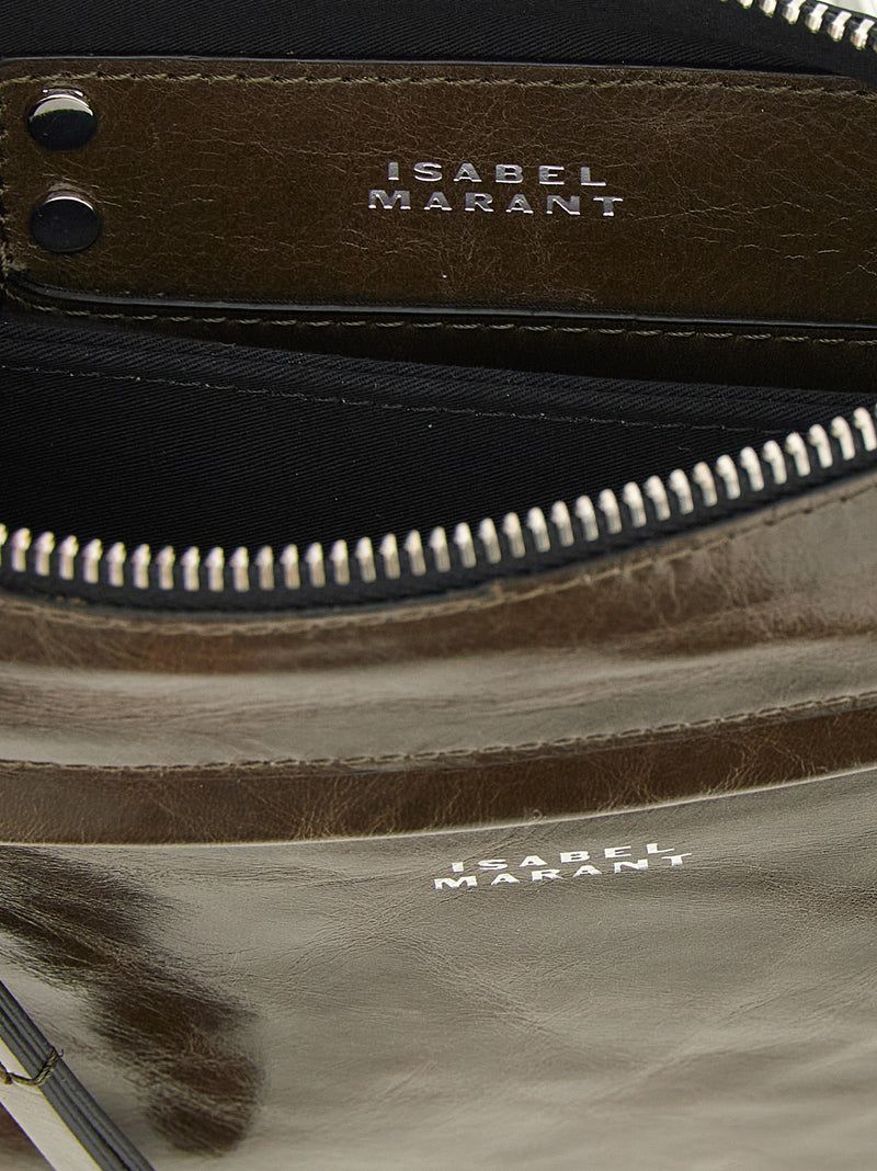 Isabel Marant Winna Duo Bicolor Calfskin Crossbody Bag