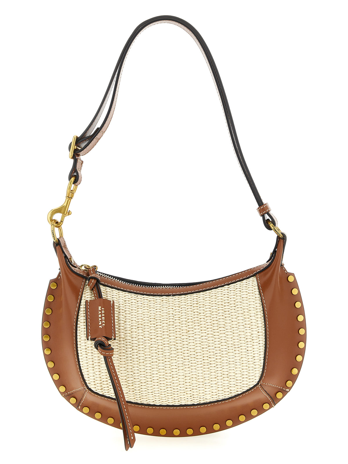 Isabel Marant Oskan Moon Brown Calfskin Shoulder Bag