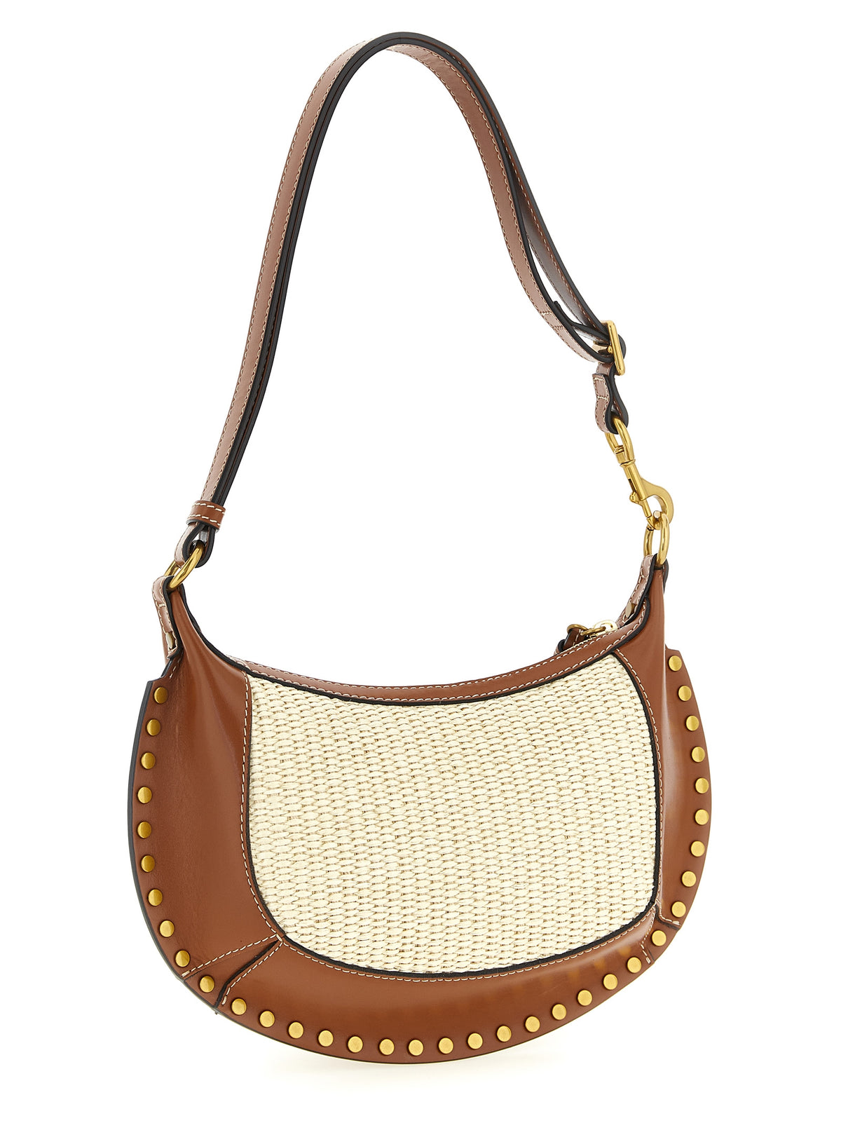 Isabel Marant Oskan Moon Brown Calfskin Shoulder Bag