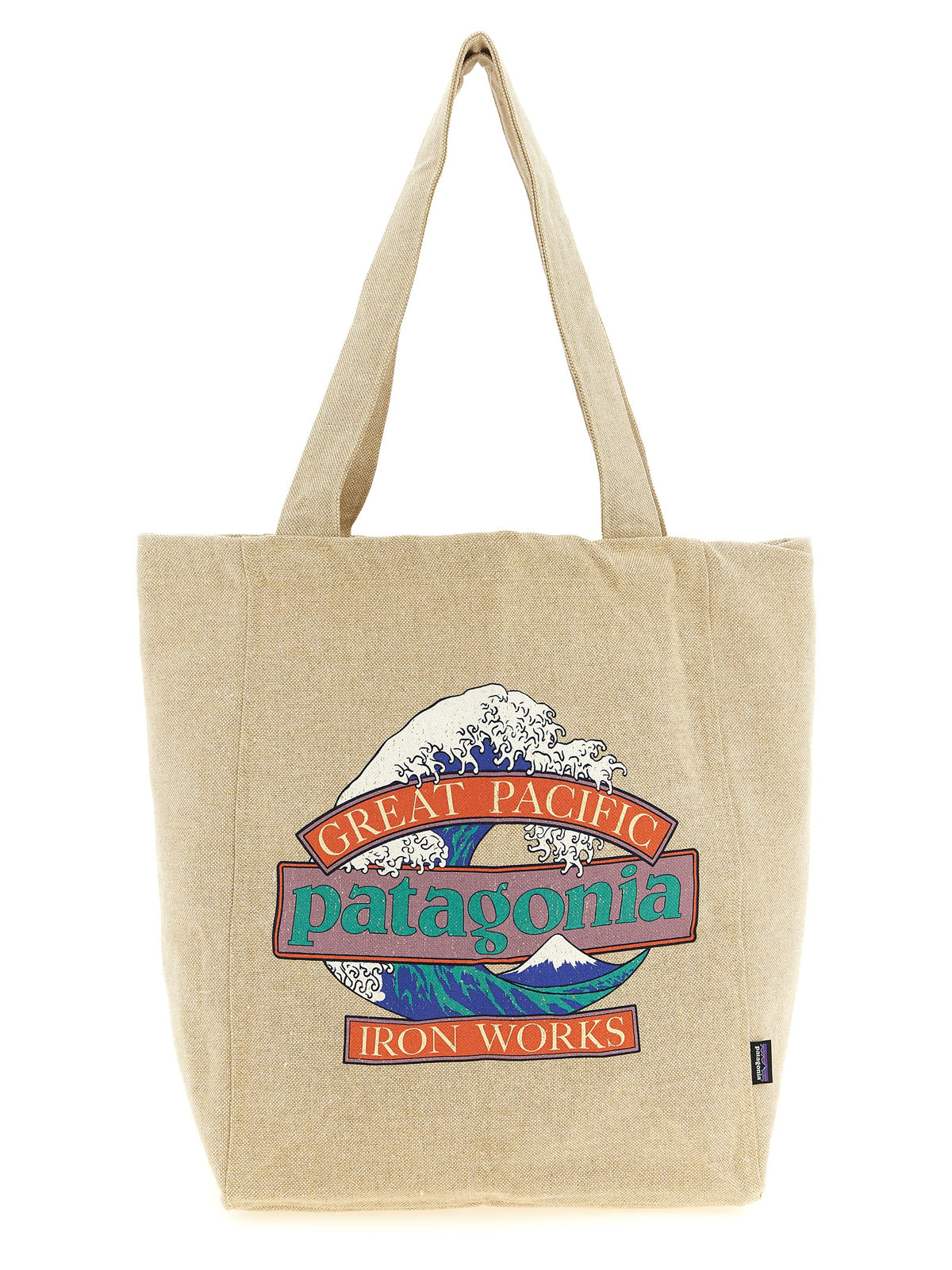 PATAGONIA Beige Cotton Tote Bag - Stylish & Sustainable