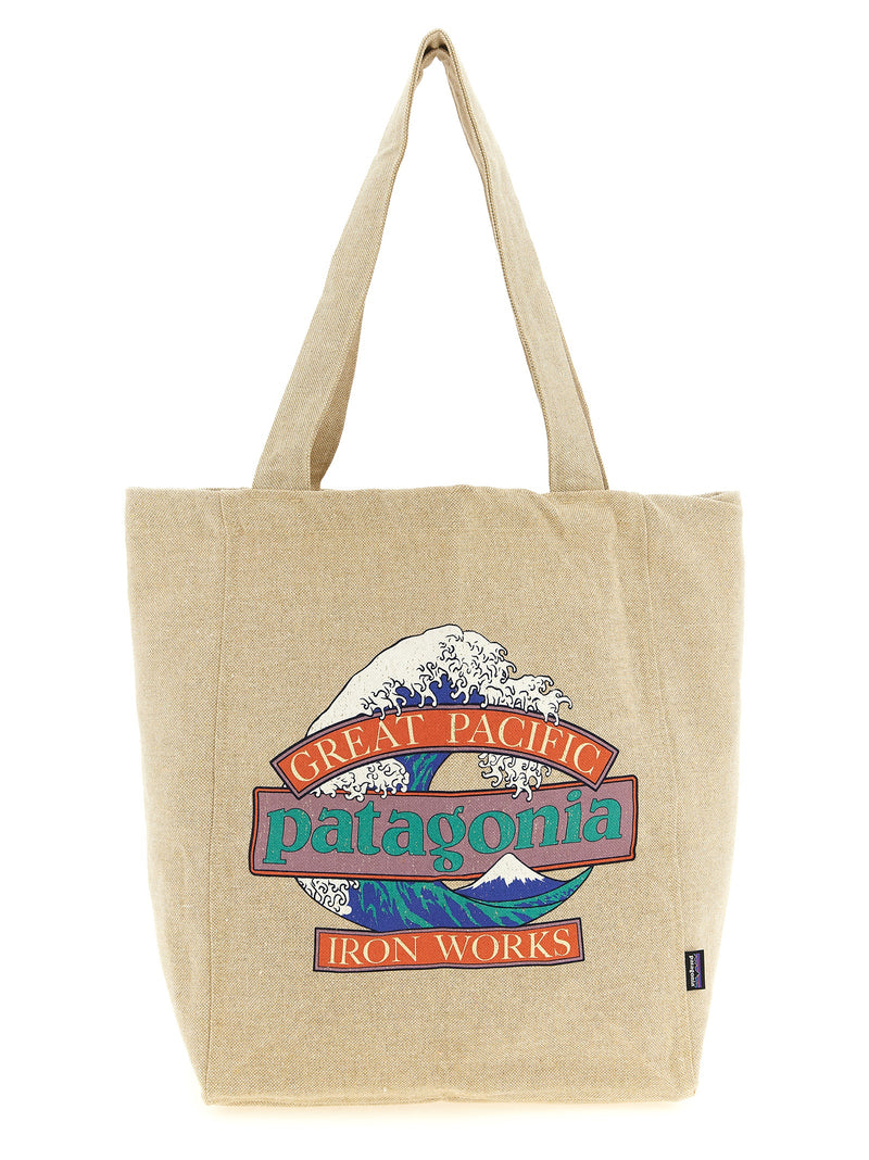 PATAGONIA Beige Cotton Tote Bag - Stylish & Sustainable