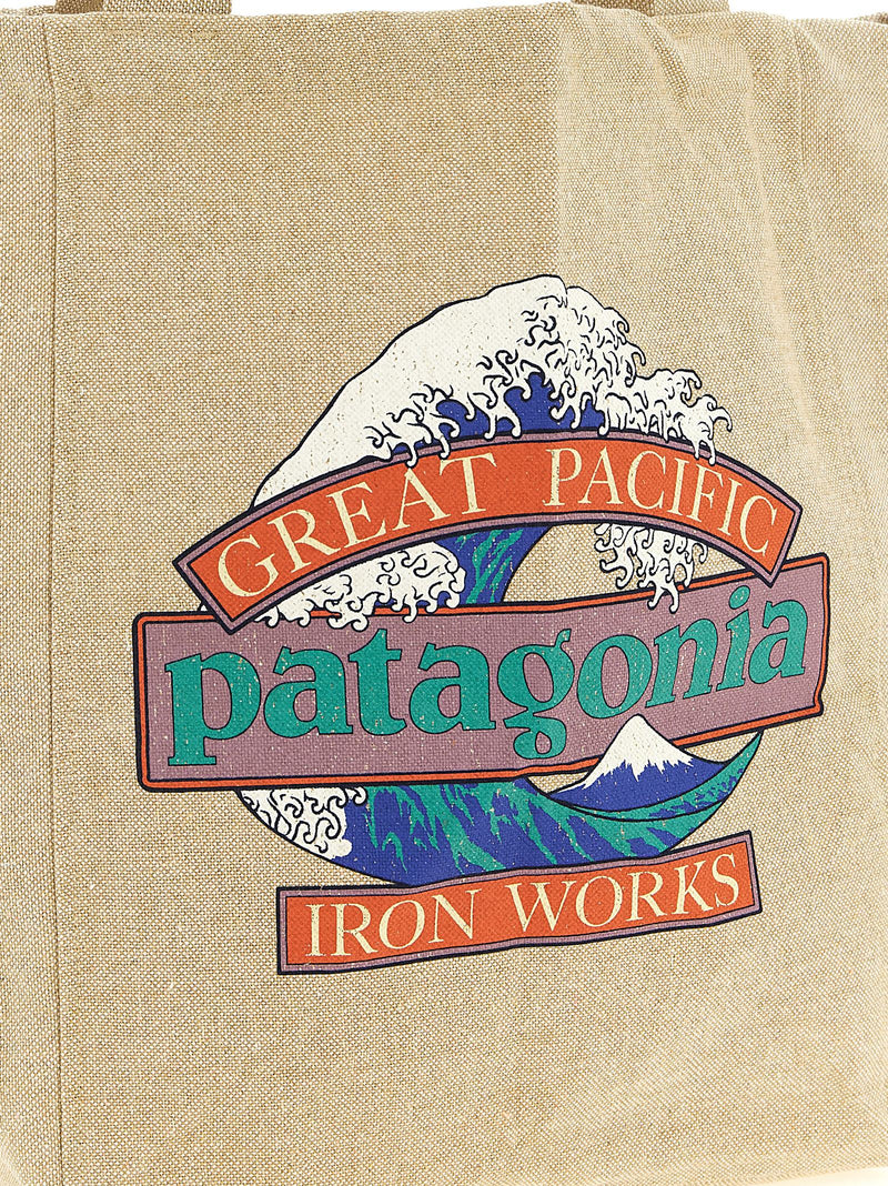 PATAGONIA Beige Cotton Tote Bag - Stylish & Sustainable
