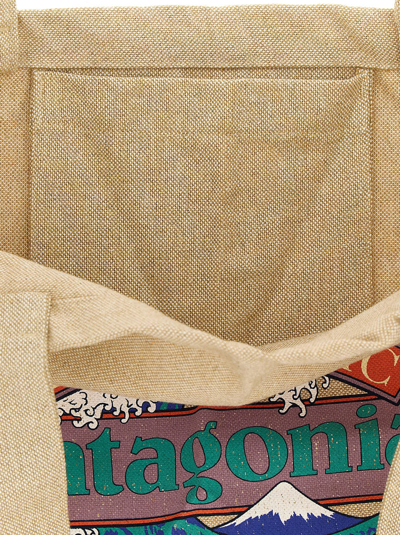 PATAGONIA Beige Cotton Tote Bag - Stylish & Sustainable
