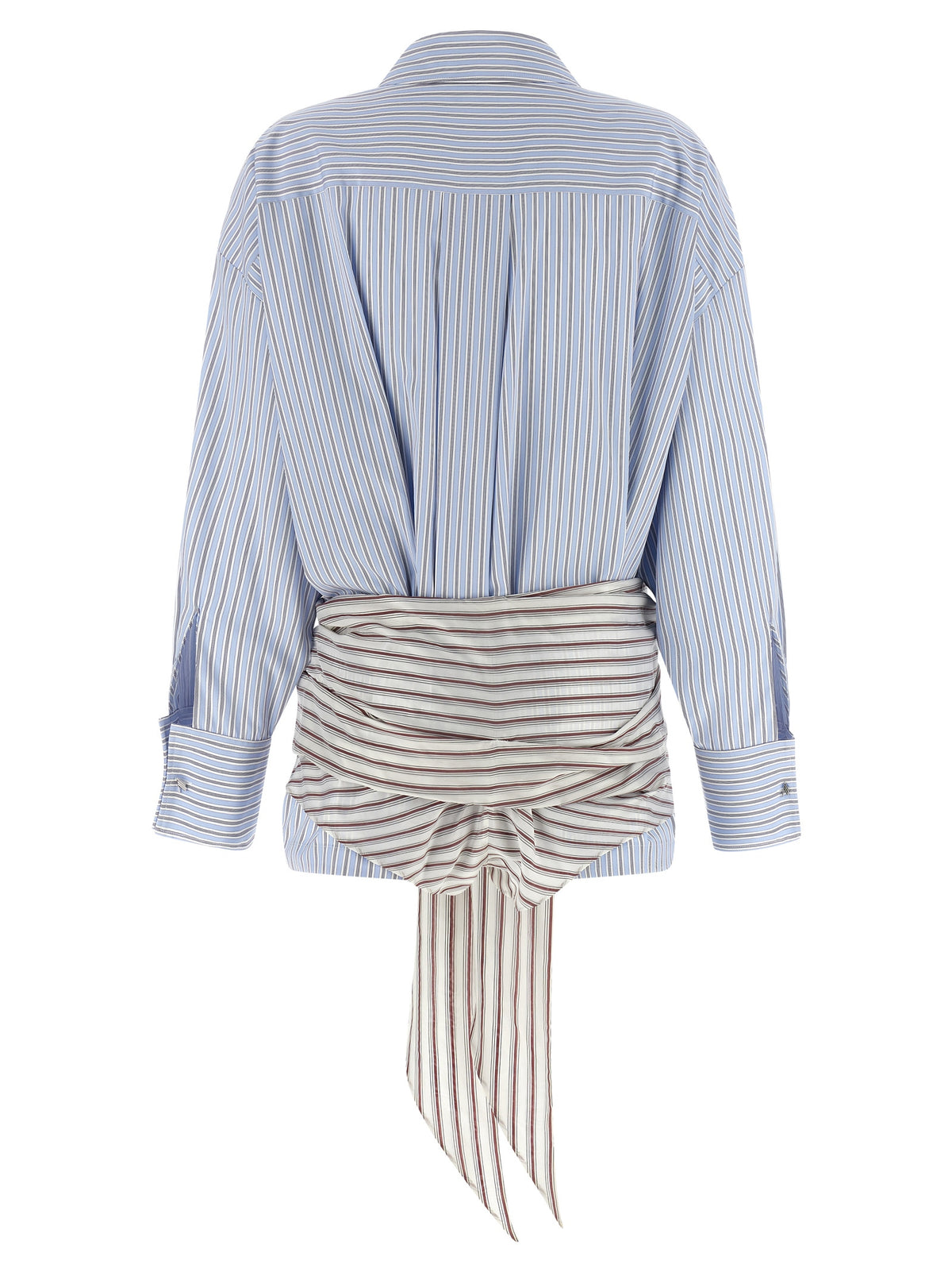 La robe courte en coton bleu The Attico
