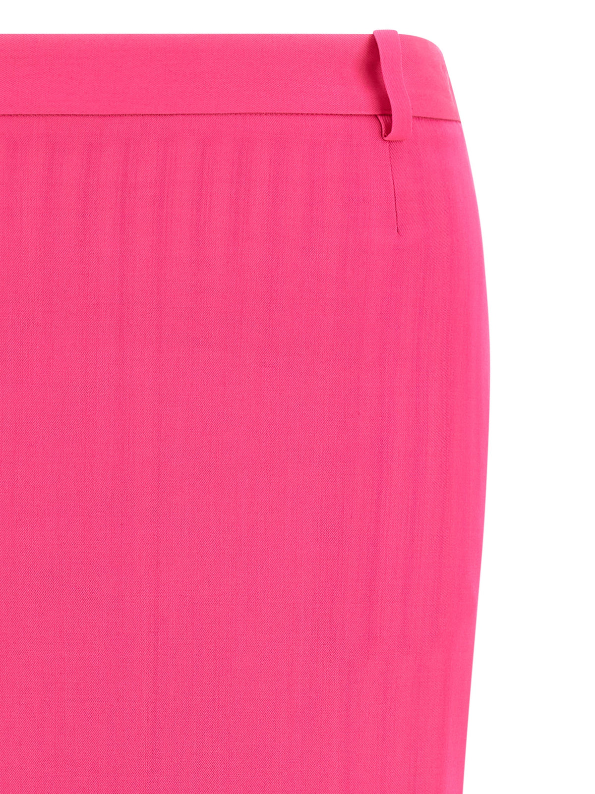 Jupe midi The Attico en laine vierge fuchsia