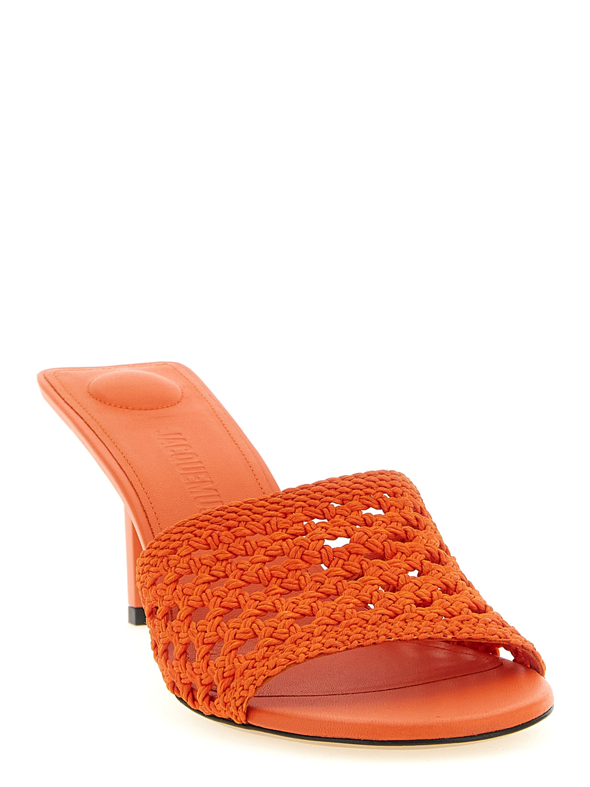 Jacquemus Sandales à plateforme en polyester orange