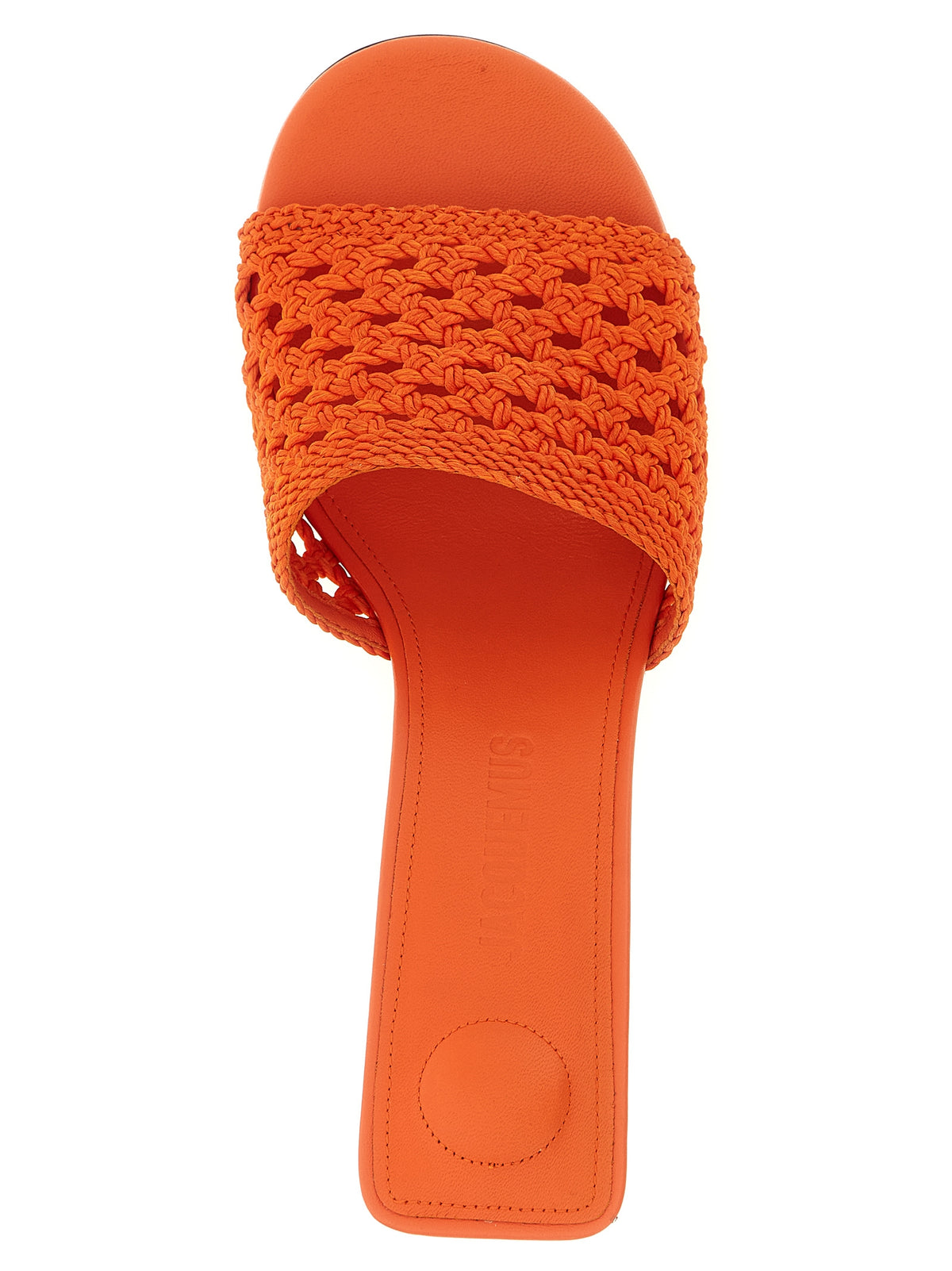 Jacquemus Sandales à plateforme en polyester orange