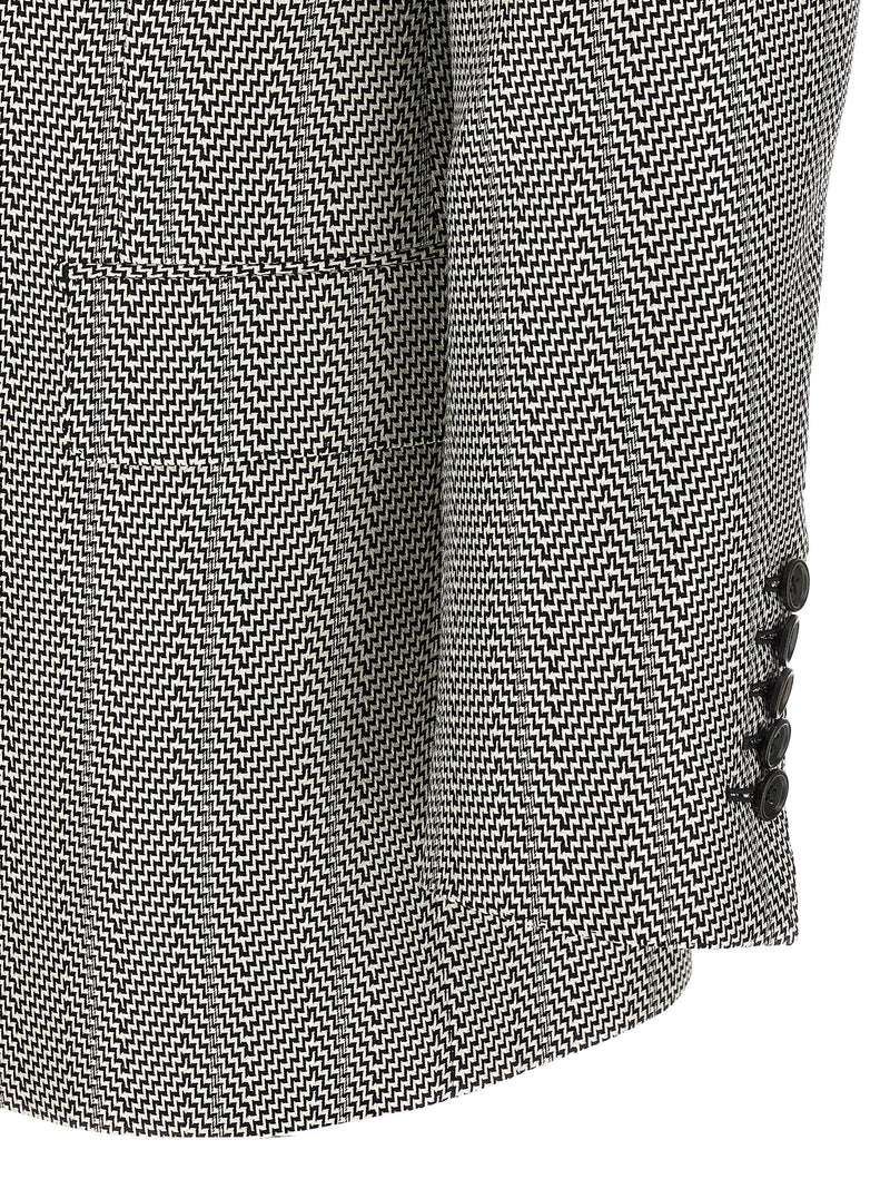 Blazer bicolore en soie Tom Ford
