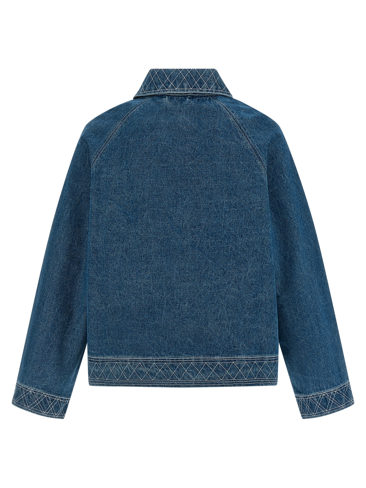 Blouson en jean de coton bleu BODE