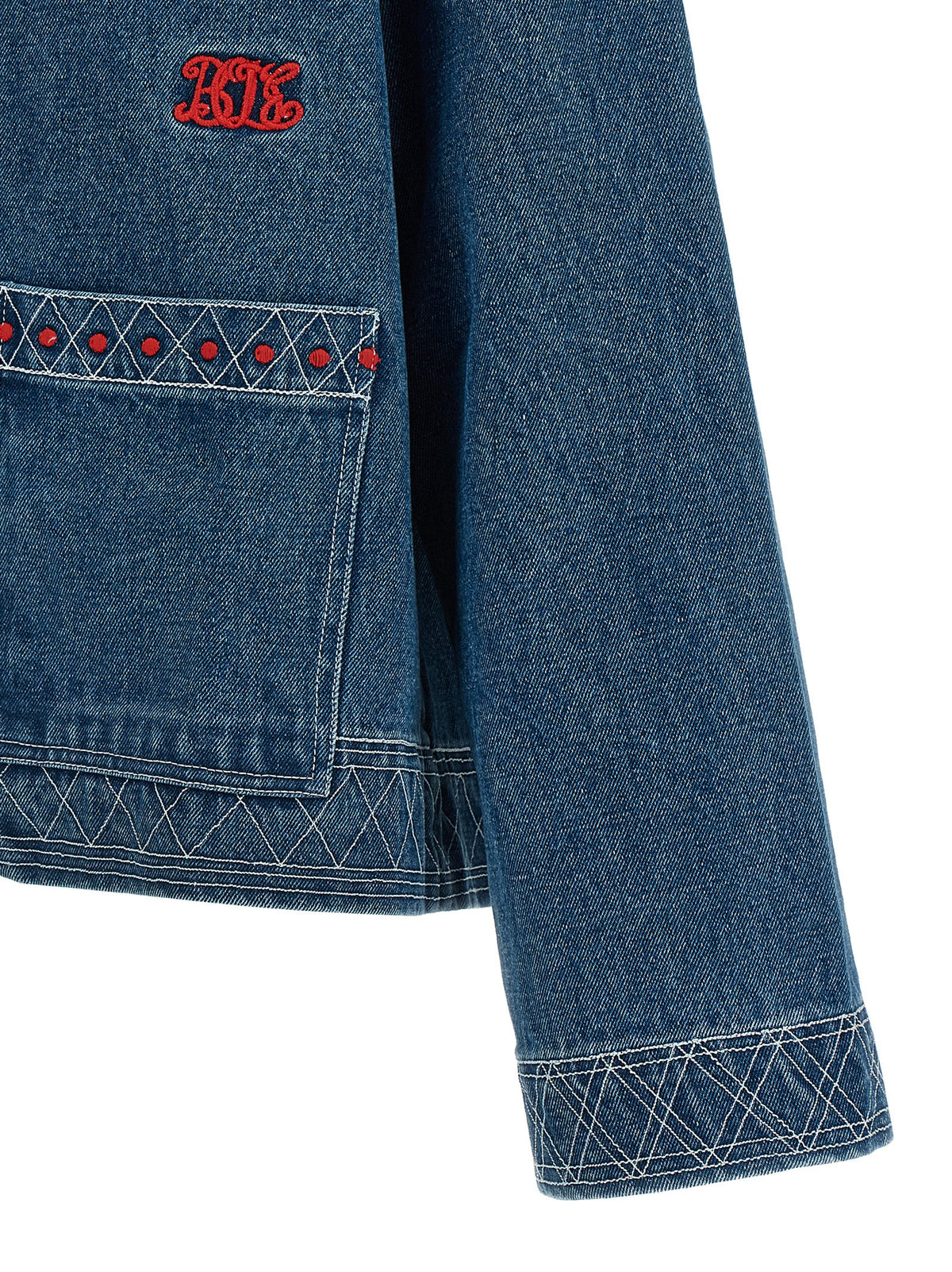 Blouson en jean de coton bleu BODE