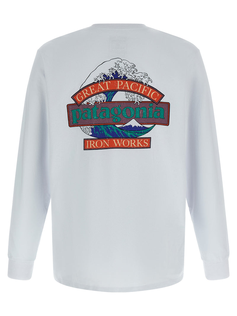 PATAGONIA Men’s L/S Great Waves Responsibili-Tee® - White