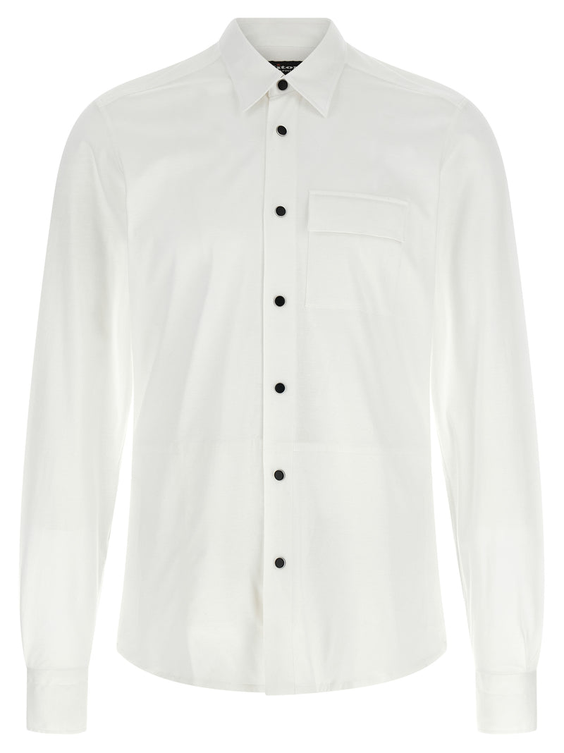 Chemisier Kiton en coton blanc
