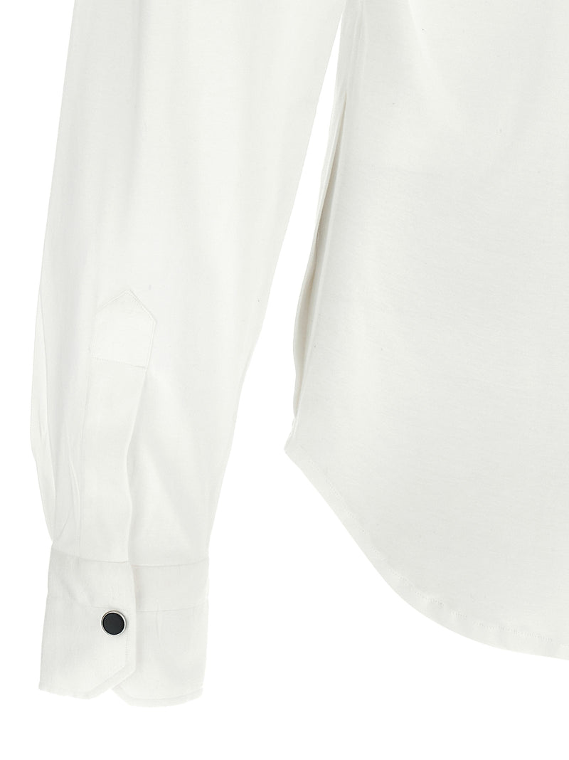 Chemisier Kiton en coton blanc