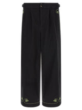 BODE Pantalon décontracté en coton noir