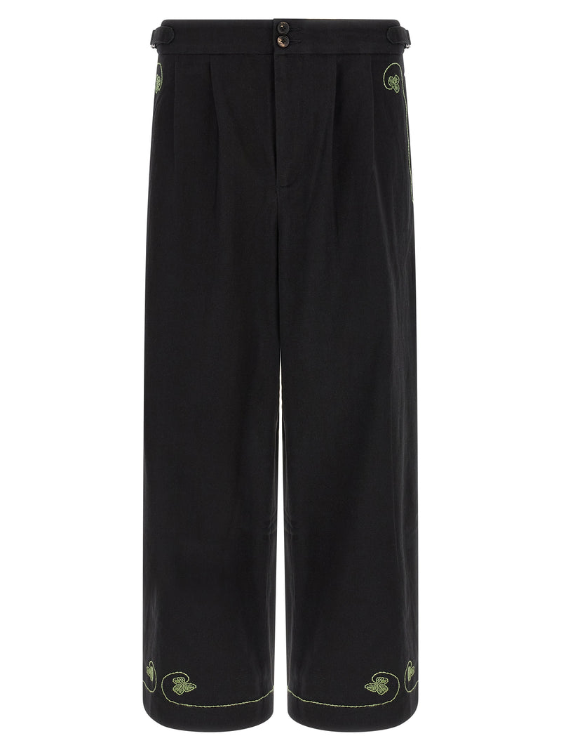 BODE Pantalon décontracté en coton noir