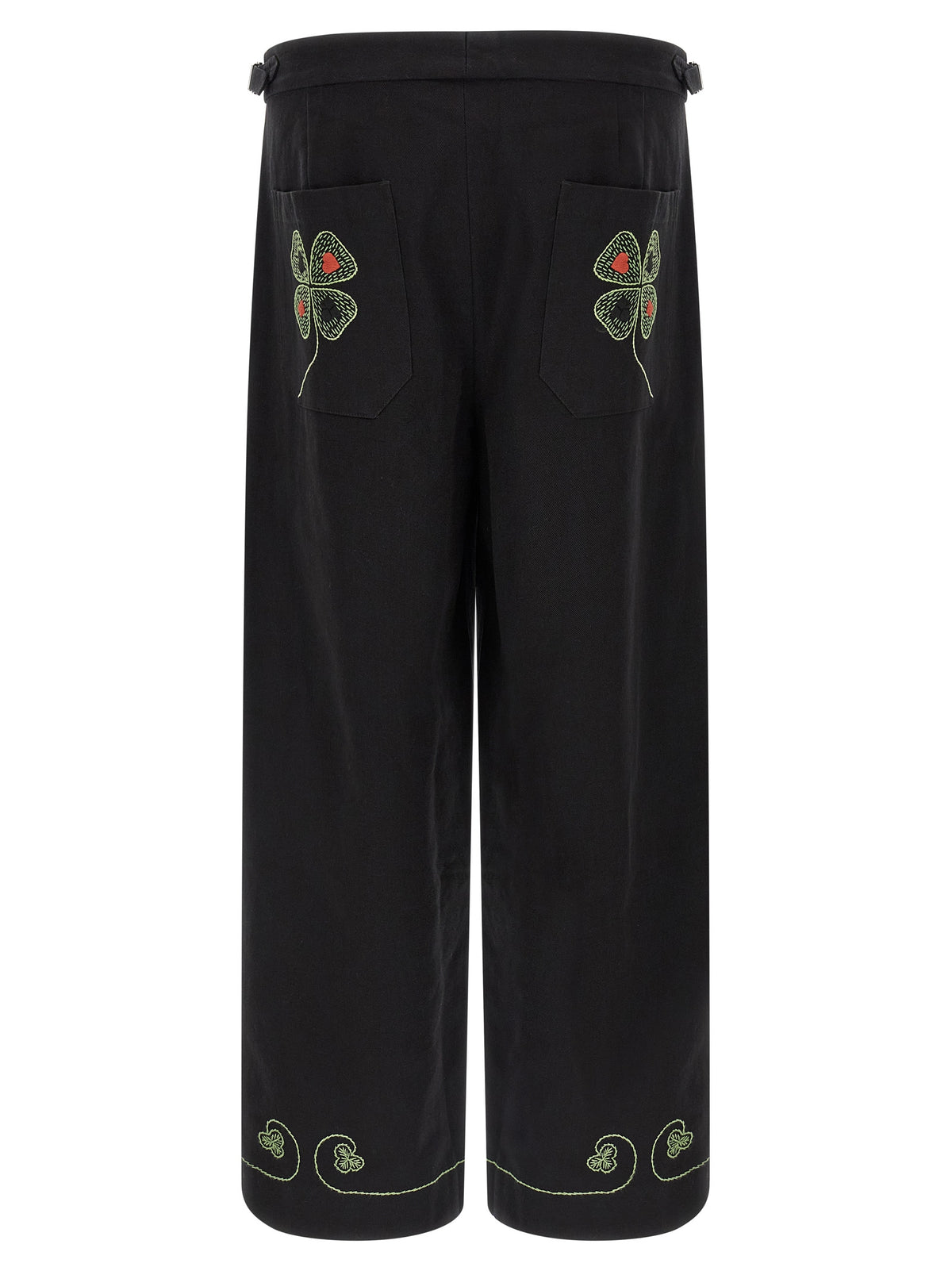 BODE Pantalon décontracté en coton noir