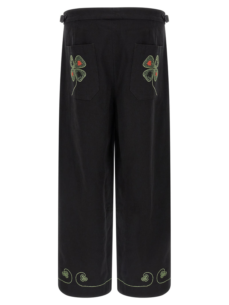 BODE Pantalon décontracté en coton noir