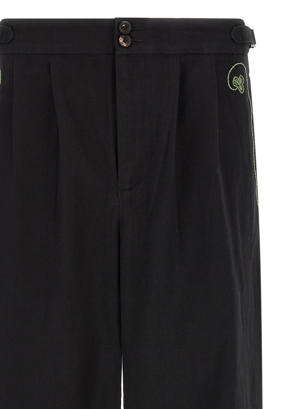 BODE Pantalon décontracté en coton noir