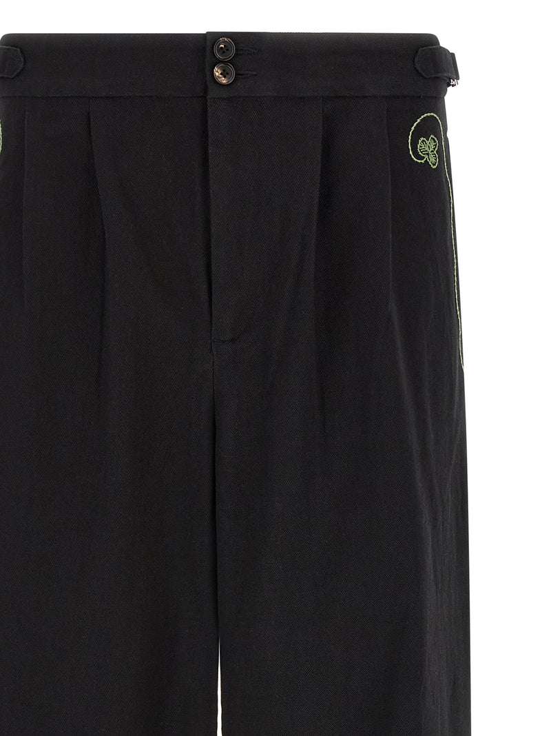 BODE Pantalon décontracté en coton noir