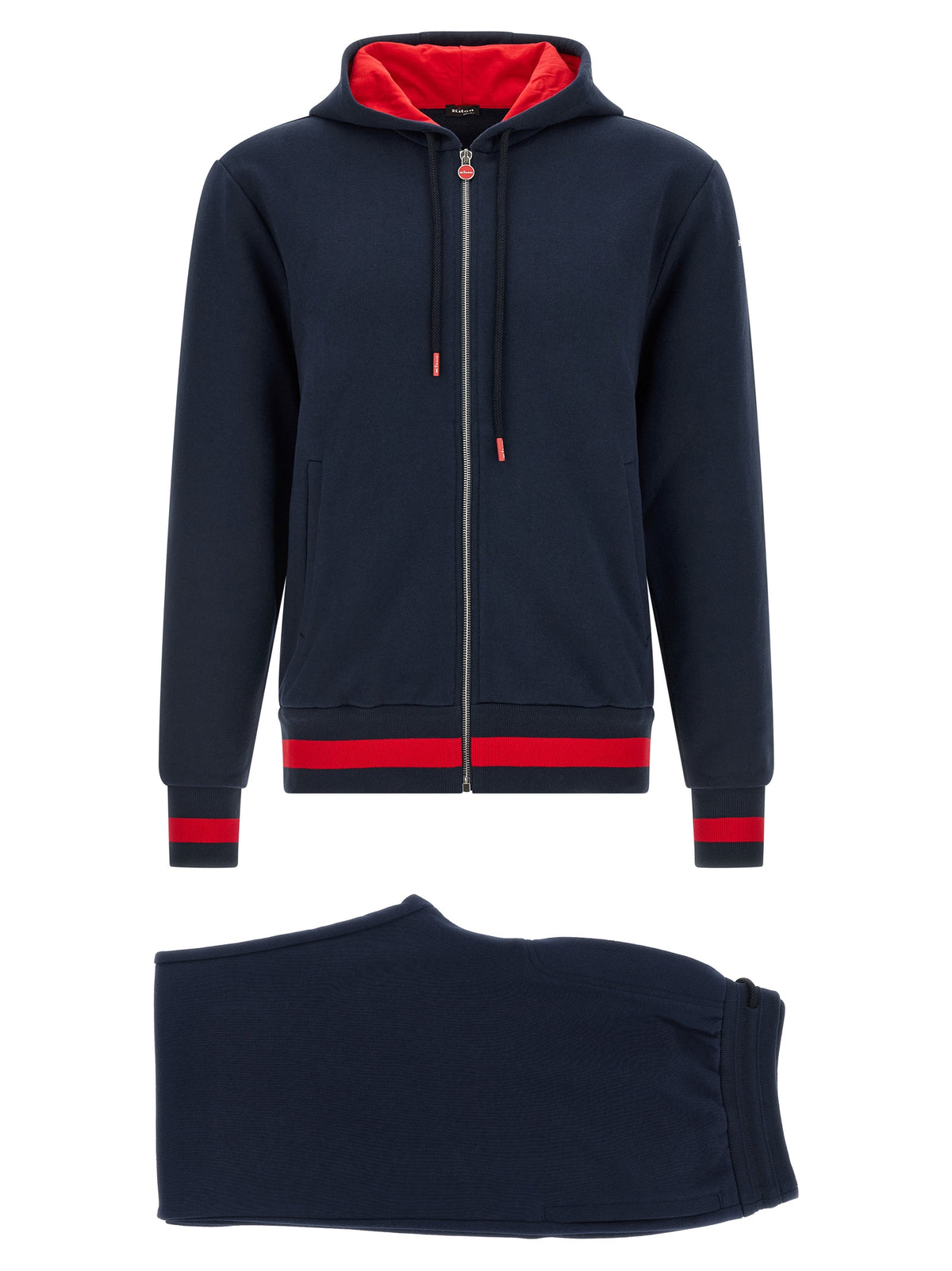 Survêtement Kiton bleu en coton