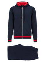 Survêtement Kiton bleu en coton