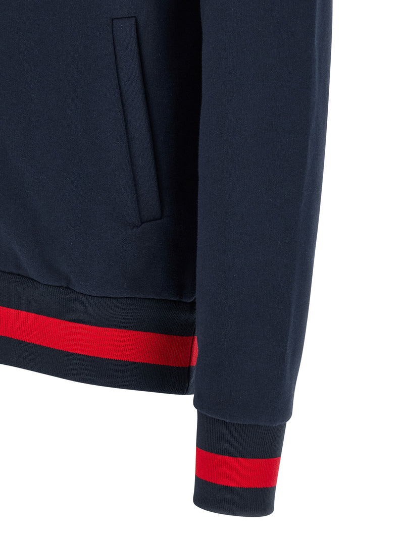 Kiton Blue Cotton Sweatsuit