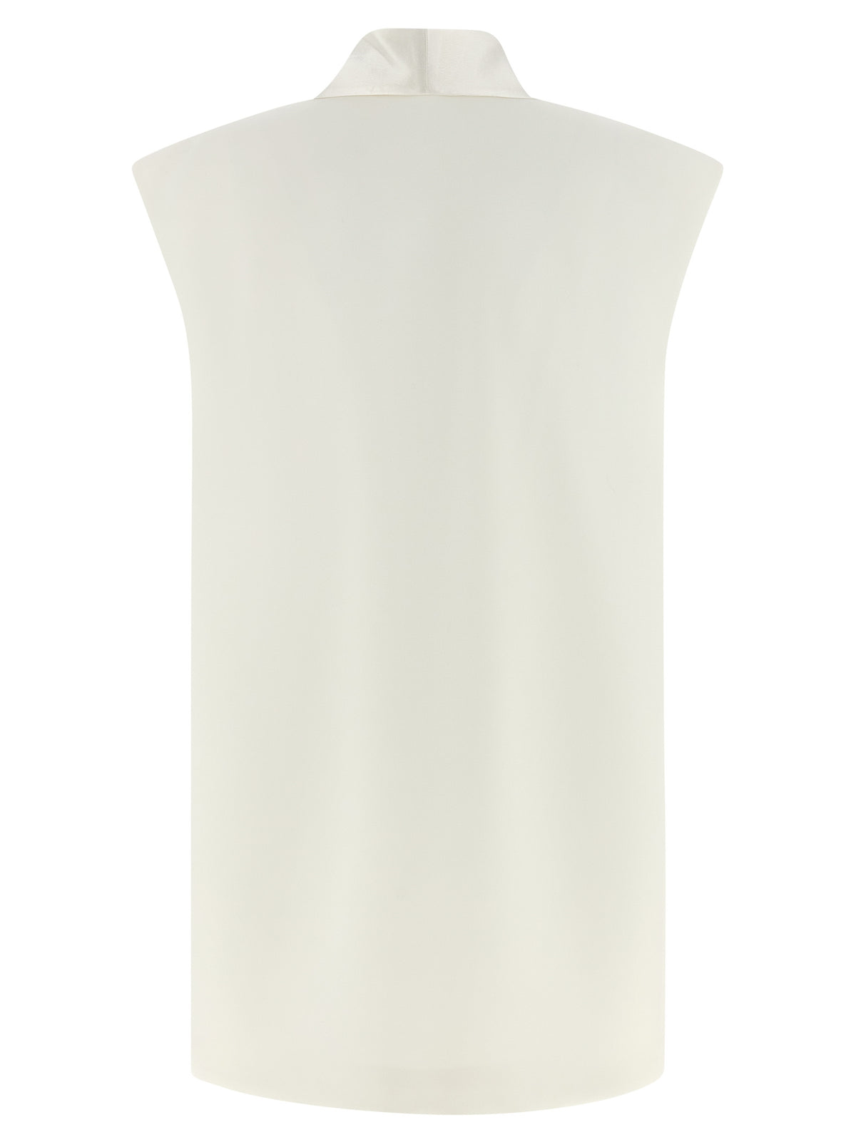 DI.LA3 PARI' White Viscose Sleeveless Jacket