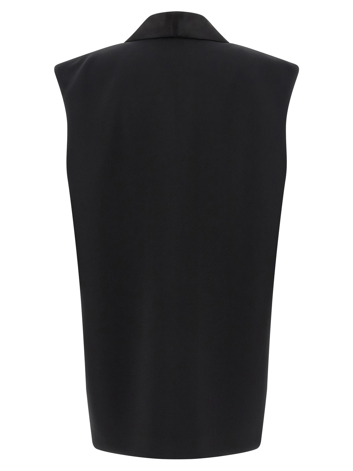 DI.LA3 PARI' Black Viscose Sleeveless Jacket for Women