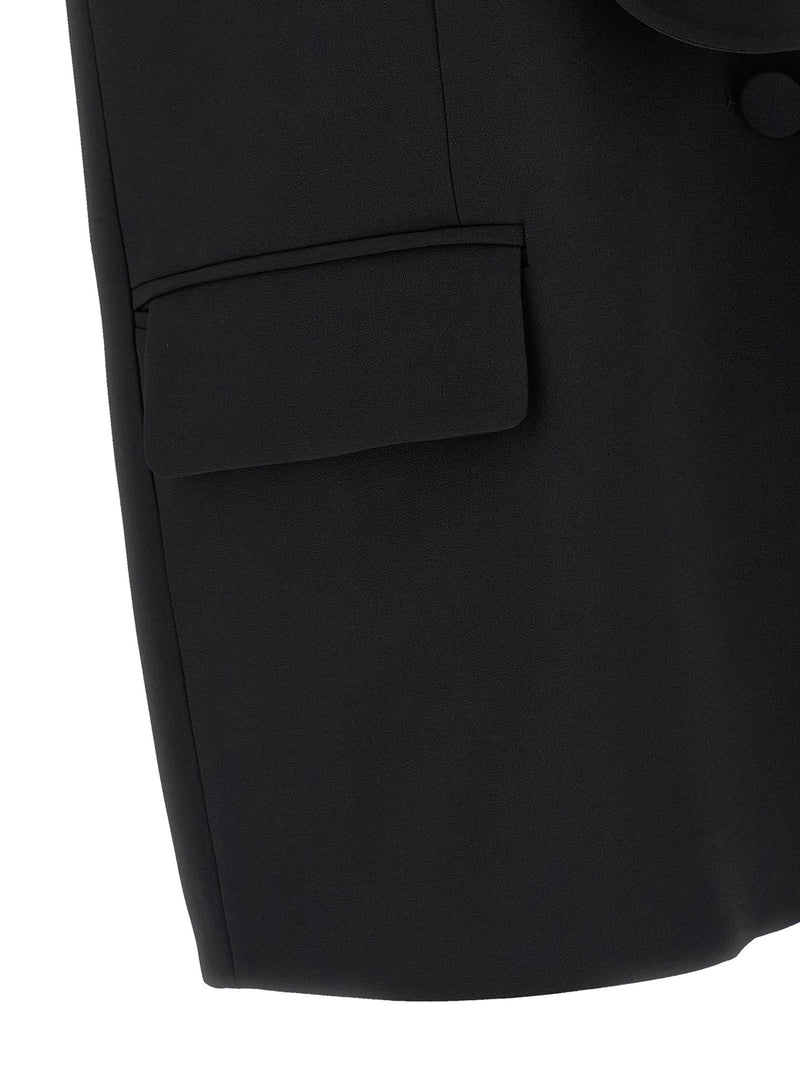 DI.LA3 PARI' Black Viscose Sleeveless Jacket for Women
