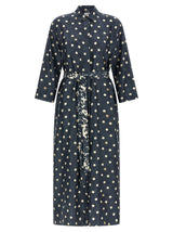 Robe midi en soie bleue 'S Max Mara