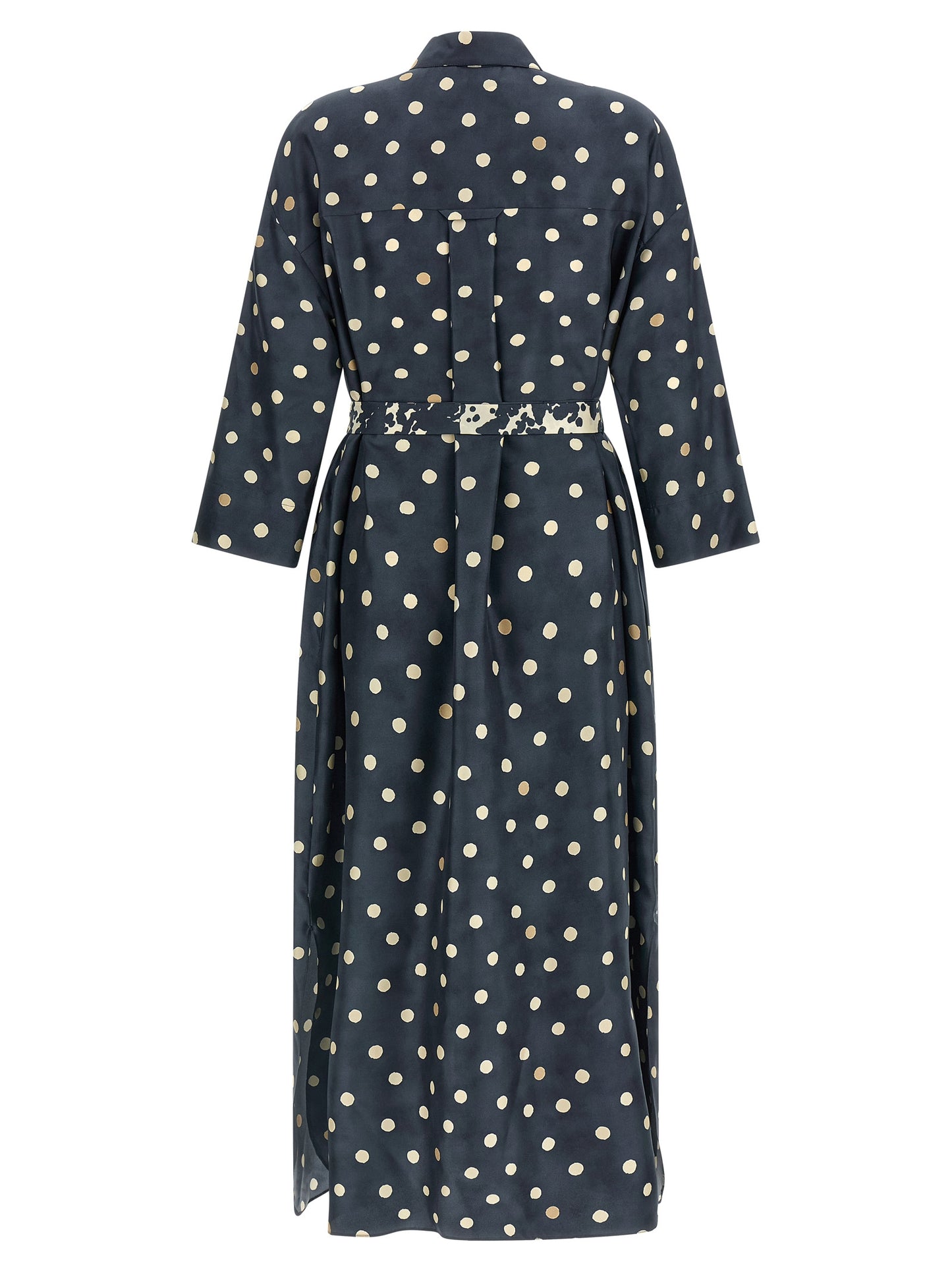 'S Max Mara Blue Silk Midi Dress