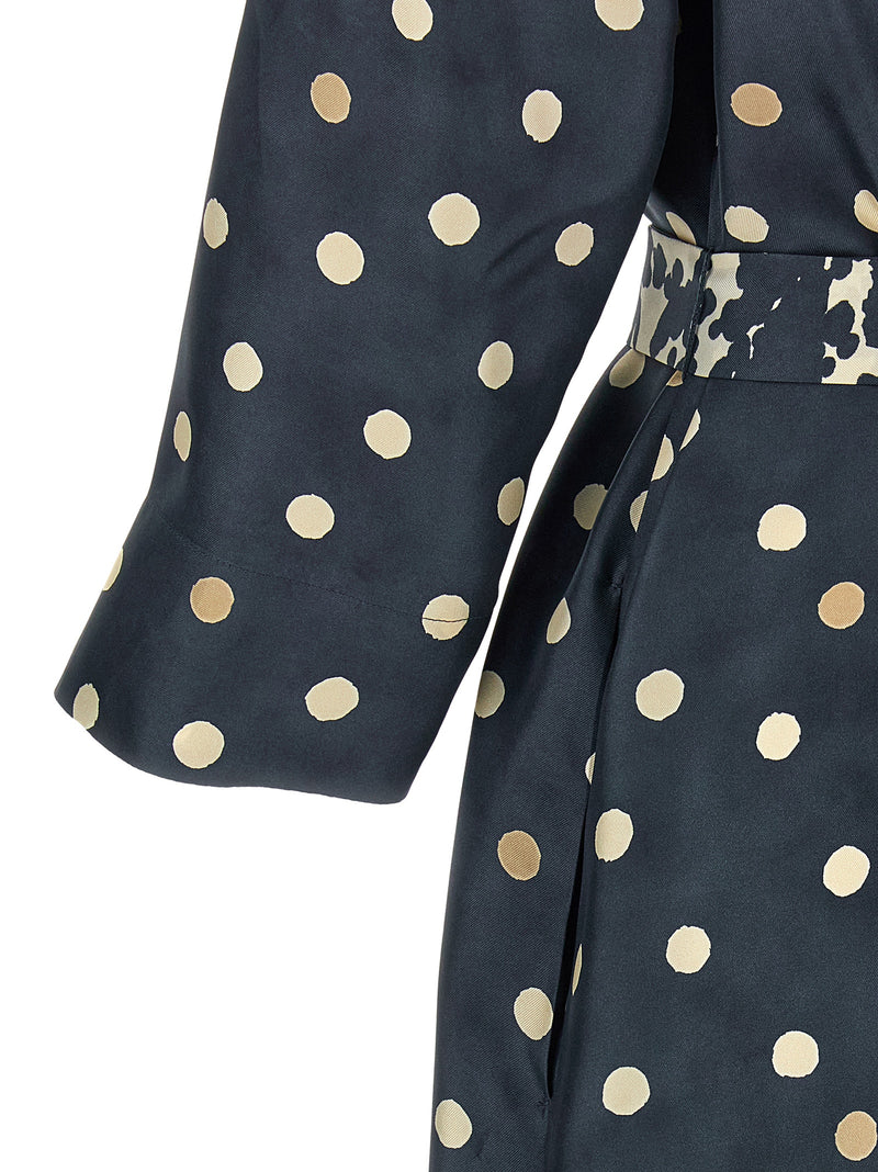 Robe midi en soie bleue 'S Max Mara