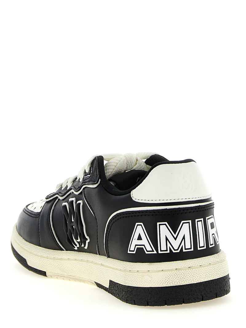 Baskets basses Amiri bicolores en cuir de bovin