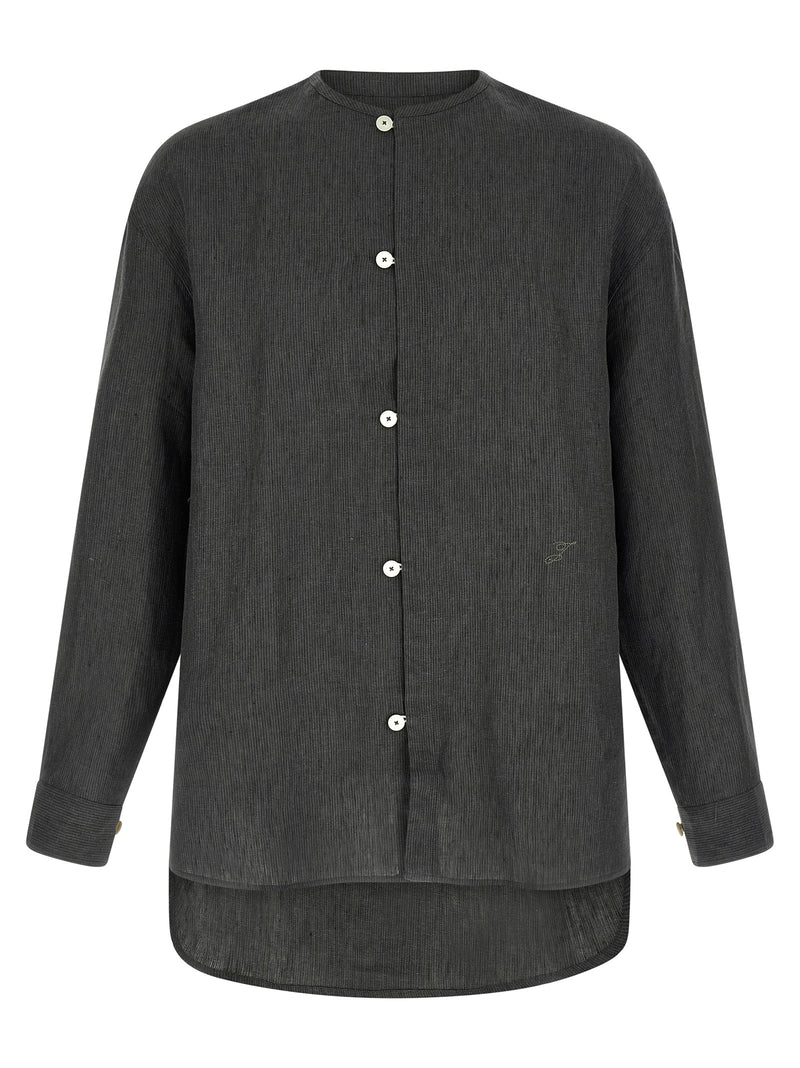 Chemisier Jacquemus en lin gris