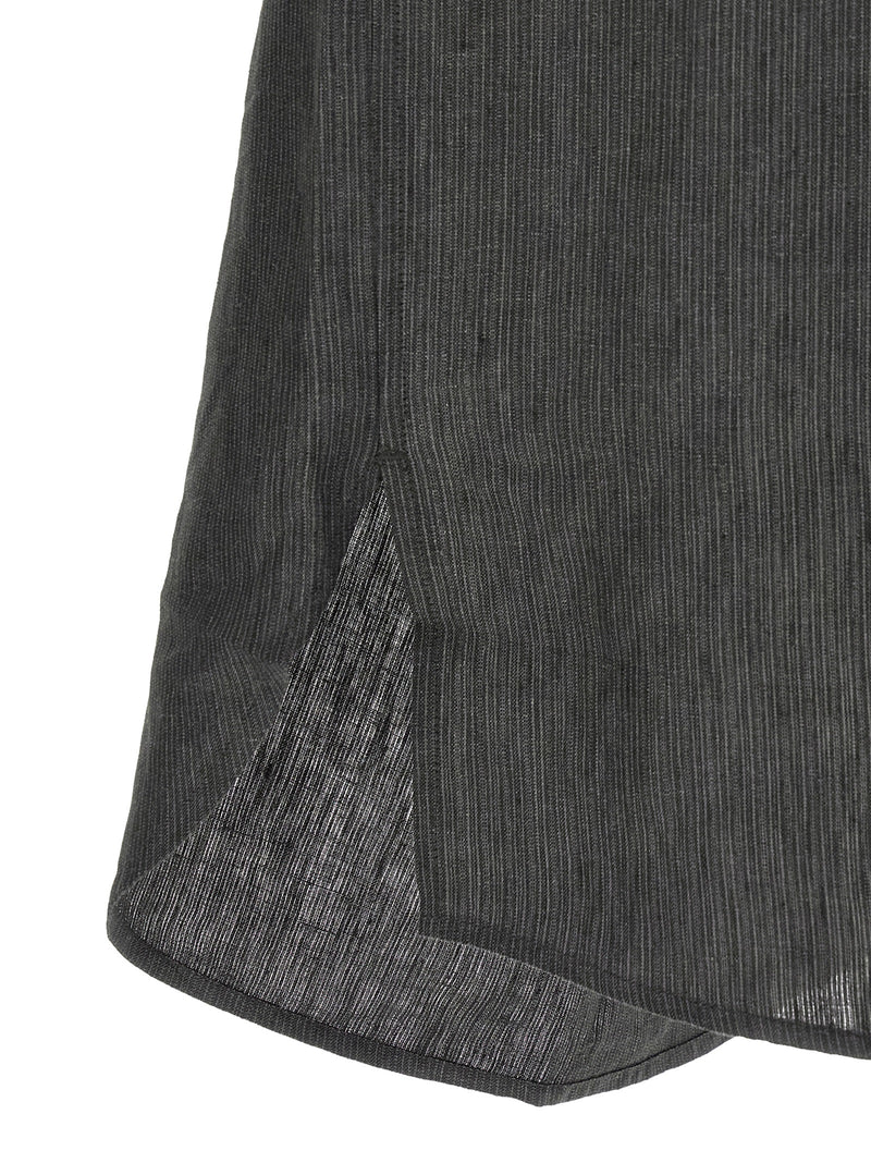 Chemisier Jacquemus en lin gris